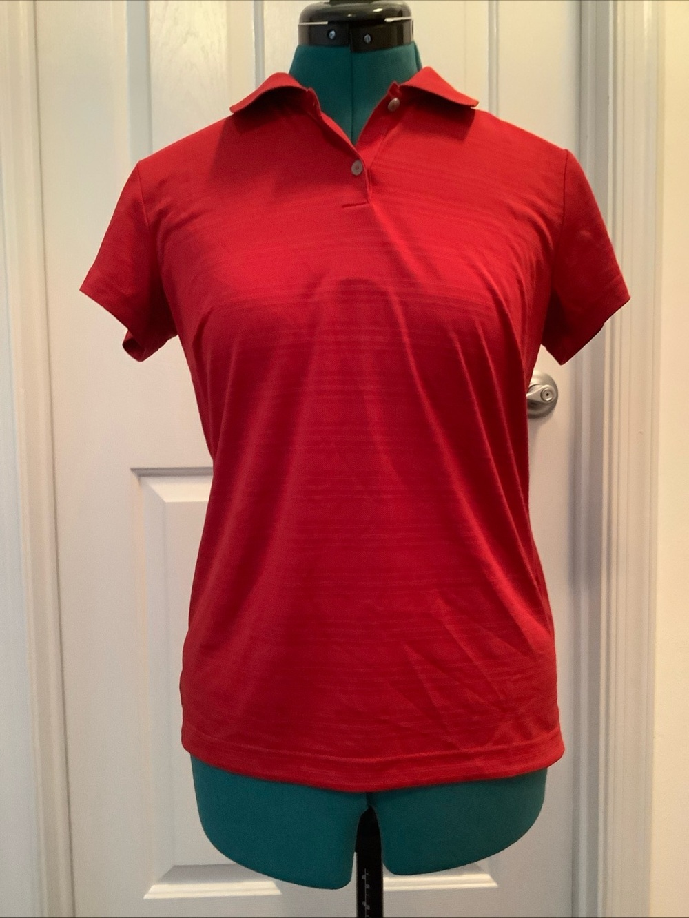Adidas Women’s Red Polo Golf Shirt Climalite Sm NWT